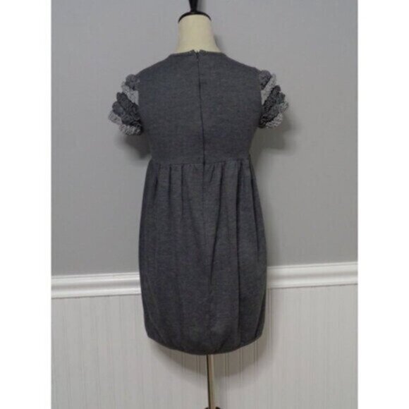 NEW Mele Acerbe SZ 38 (Girls SZ 12/14) Gray Made In Italy Dress MSRP $128 - Picture 6 of 10